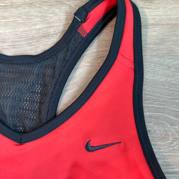 Bright Red Nike Racerback Sports Bra - Picture 4 of 7